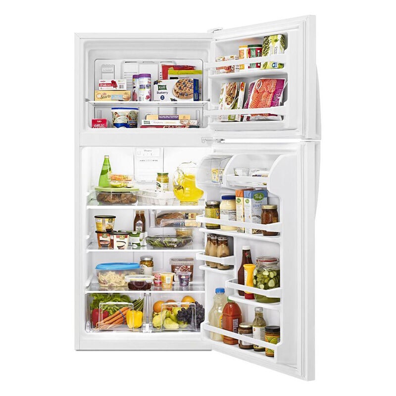 Whirlpool 30 in. 18.2 cu. ft. Top Freezer Refrigerator - White, White, hires