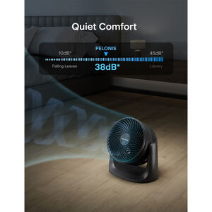 Pelonis Table Fan with 3 Speed Settings & Adjustable Tilt - Black, , hires