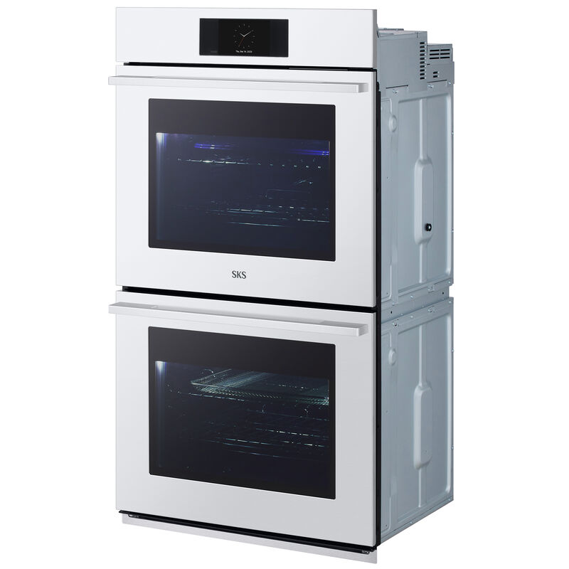 SKS Transitional 30 in. 9.4 cu. ft. Smart Top Control SteamElectric Double Wall Oven with True European Convection - Stainless Steel, , hires