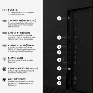 Hisense - 55" Class S7 Series QLED 4K UHD Smart Google TV, , hires