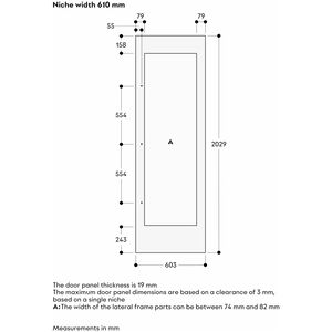 Gaggenau Vario Cooling Expressive Series 24 in. Left-Hinged Door Panel - Brushed Stainless Steel, , hires