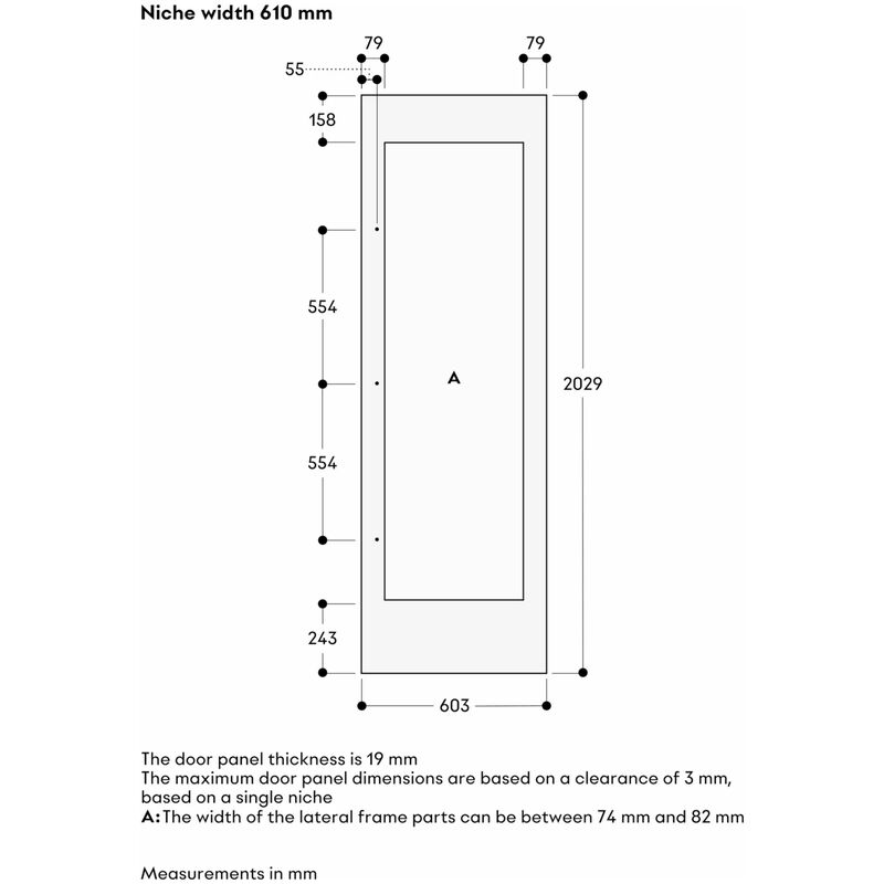 Gaggenau Vario Cooling Expressive Series 24 in. Left-Hinged Door Panel - Brushed Stainless Steel, , hires