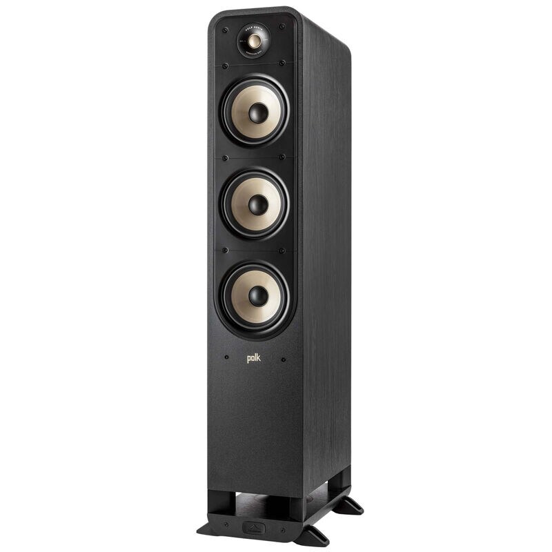 Polk Signature Elite ES60 High-Quality Large Floor-Standing Tower Speaker - Black, Black, hires