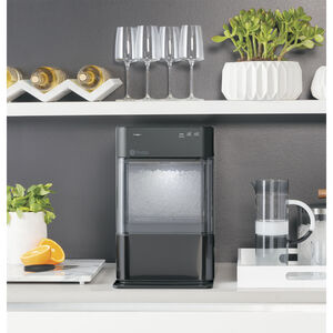 GE Profile 11 in. Smart Ice Maker with 3 lb. Ice Storage & Digital Control - Black Stainless, , hires