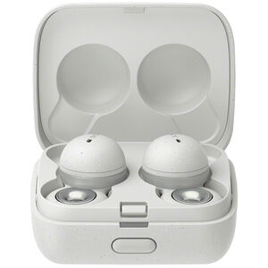 Sony LinkBuds Truly Wireless Earbuds (Smoke White), White, hires