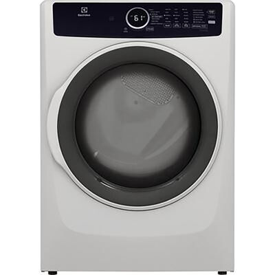 Electrolux 400 Series 27 in. 8.0 cu. ft. Stackable Gas Dryer with 7 Dryer Programs, 6 Dry Options, Sanitize Cycle & Wrinkle Care - White | ELFG7437AW