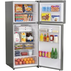 Avanti 28 in. 14.6 cu. ft. Counter Depth Garage-Ready Top Freezer Refrigerator - Stainless Steel, Stainless Steel, hires