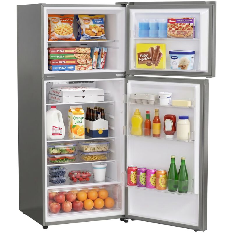Avanti 28 in. 14.6 cu. ft. Counter Depth Garage-Ready Top Freezer Refrigerator - Stainless Steel, Stainless Steel, hires