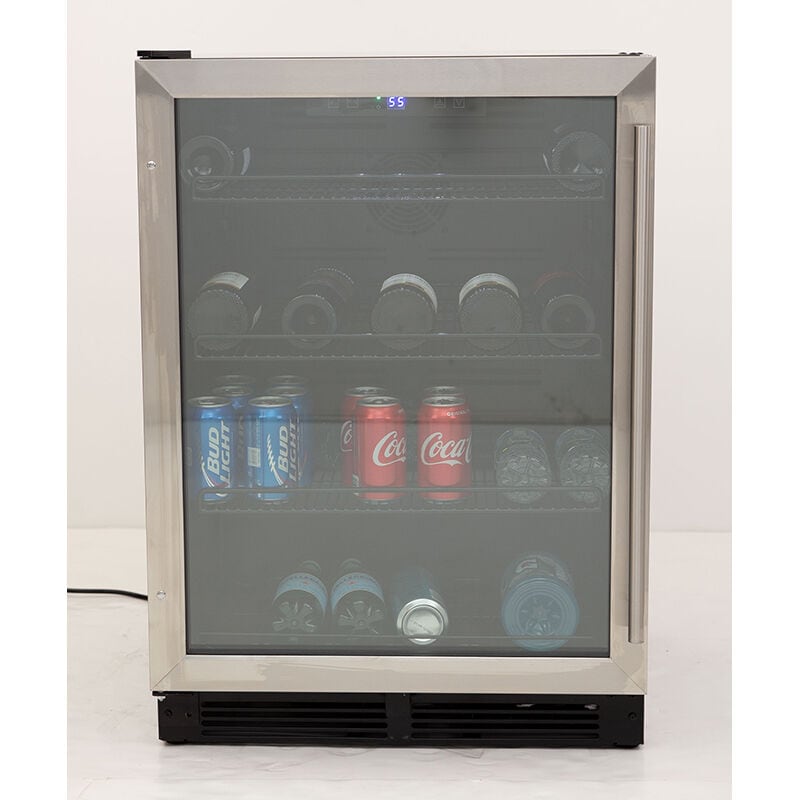 Avanti 24 in. 5.2 cu. ft. Built-In/Freestanding Beverage Center with Pull-Out Shelves & Digital Control - Stainless Steel, , hires