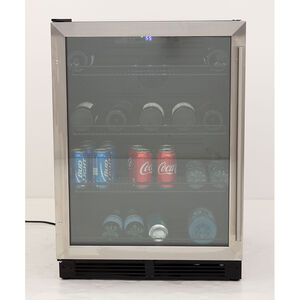 Avanti 24 in. 5.2 cu. ft. Built-In/Freestanding Beverage Center with Pull-Out Shelves & Digital Control - Stainless Steel, , hires