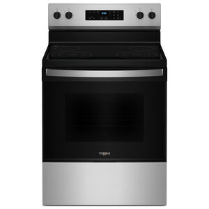 Whirlpool 30 in. 5.3 cu. ft. Electric Range with Radiant Burners - Stainless Steel, Stainless Steel, hires