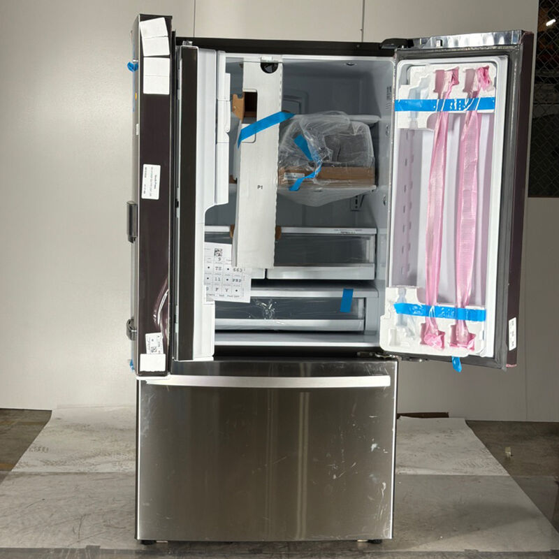 GE Profile 36 in. 27.7 cu. ft. French Door Refrigerator with Ice & Water Dispenser - Fingerprint Resistant Stainless (Open Box Good Condition), , hires