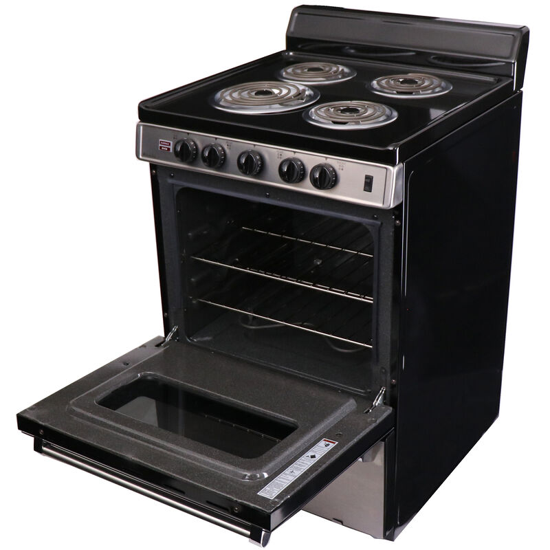 Premier 24 in. 2.9 cu. ft. Electric Range with Coil Burners - Stainless Steel, , hires