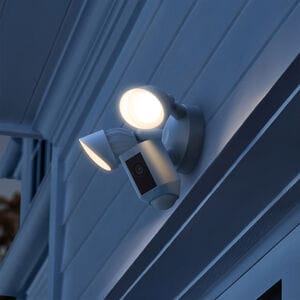Ring Floodlight Cam Wired Plus with motion-activated 1080p HD video, White (2021 release), , hires
