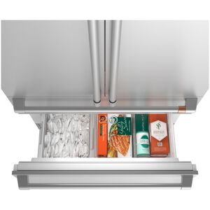 Cafe 36 in. 20.1 cu. ft. Built-In Smart Counter Depth 4-Door French Door Refrigerator with Ice Maker - Custom Panel Ready, , hires