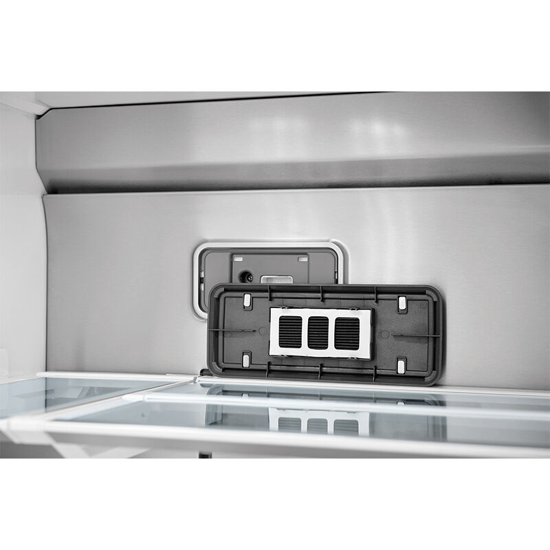 Frigidaire Professional 36 in. 21.4 cu. ft. Counter Depth 4-Door French Door Refrigerator with Ice & Water Dispenser - Stainless Steel, , hires