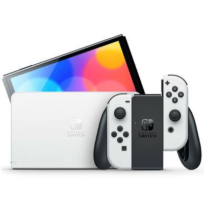 Nintendo Switch (OLED model) w/ White Joy-Con | HEGSKAAAA