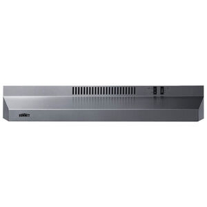 Summit 30 in. Standard Style Range Hood with 2 Speed Settings, 140 CFM & 1 Incandescent Light - Stainless Steel, , hires