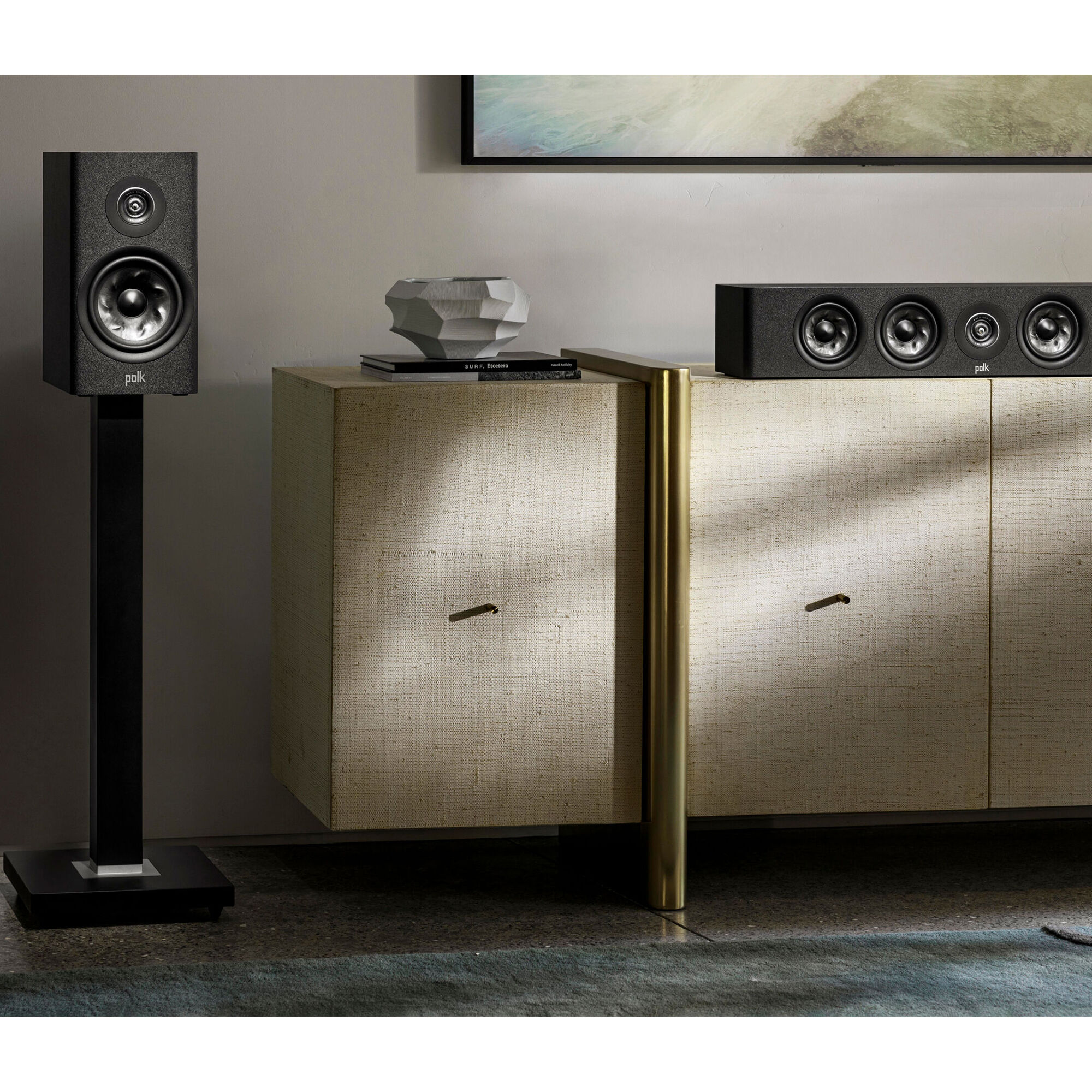 Polk Reserve R200 Premium Bookshelf Speakers (Pair) - Black | P.C.