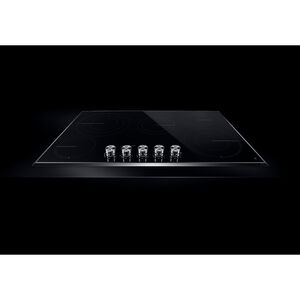 JennAir Lustre Stainless 36 in. 5-Burner Electric Cooktop with Simmer Burner & Power Burner - Stainless Steel, , hires