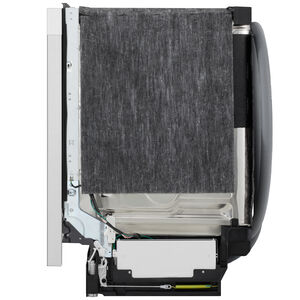 LG 24 in. Top Control Flush-Mount Smart Dishwasher with 46 dBA Sound Level, 3rd-Rack, AutoVent Dry & Pocket Handle - PrintProof Stainless Steel, , hires