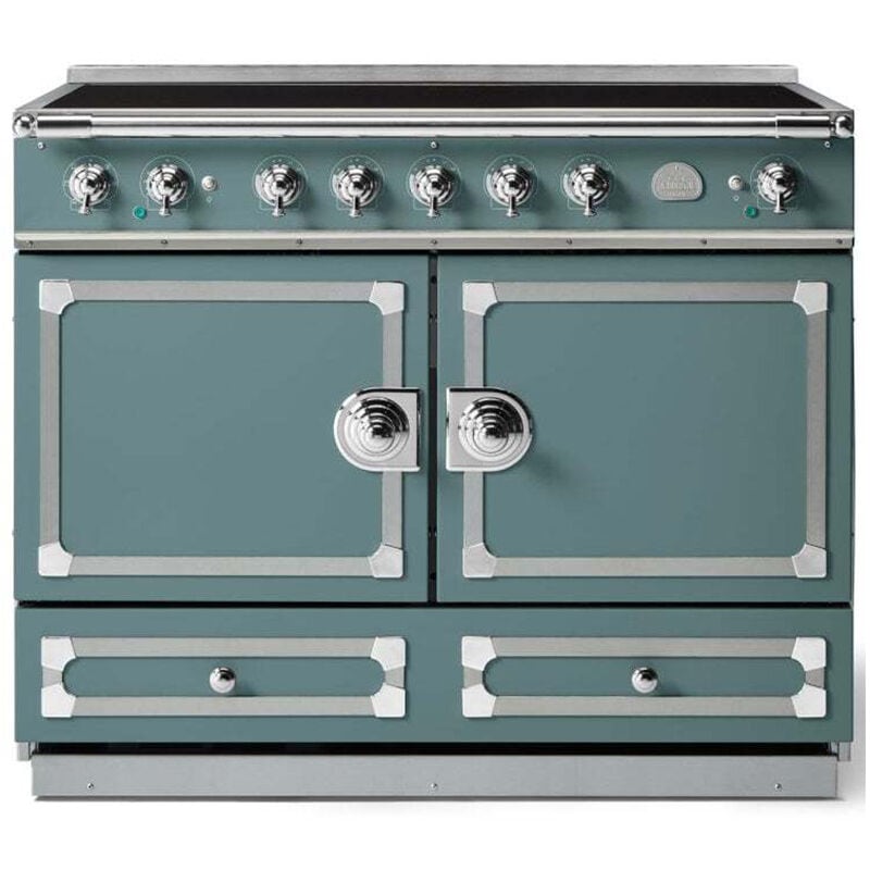 La Cornue Cornufe Series 43 in. 4.6 cu. ft. Standard Convection Double Oven Electric Range with 5 Induction Burners - Ocean, , hires