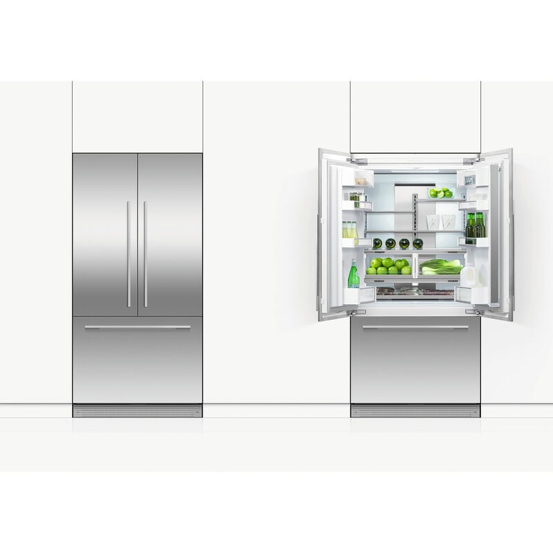 Fisher & Paykel Series 7 36 in. 16.8 cu. ft. Built-In Smart Counter Depth French Door Refrigerator with Ice Maker - Custom Panel Ready, , hires