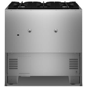 KitchenAid Commercial-Style 36 in. 5.1 cu. ft. Air-Fry True European Convection Dual Fuel Range with 6 Sealed Burners - Stainless Steel, , hires