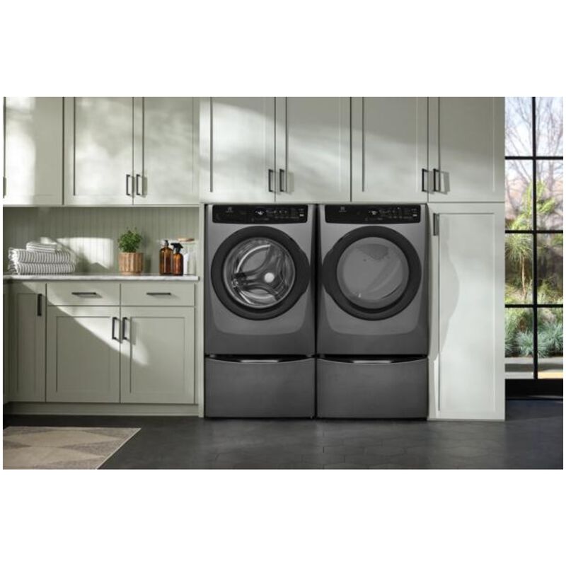 Electrolux 400 Series 27 in. 8.0 cu. ft. Stackable Gas Dryer with Sensor Dry, Sanitize & Steam Cycle - Titanium, , hires