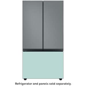 Samsung BESPOKE 3-Door French Door Bottom Panel for Refrigerators - Morning Blue Glass, , hires