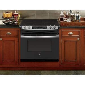 GE 30 in. 4.4 cu. ft. Drop-In Electric Range with Smoothtop Burners - Stainless Steel, , hires