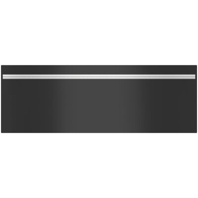Wolf 30 in. M Series Contemporary Black Glass Warming Drawer Front Panel with Tubular Handle | 9073959