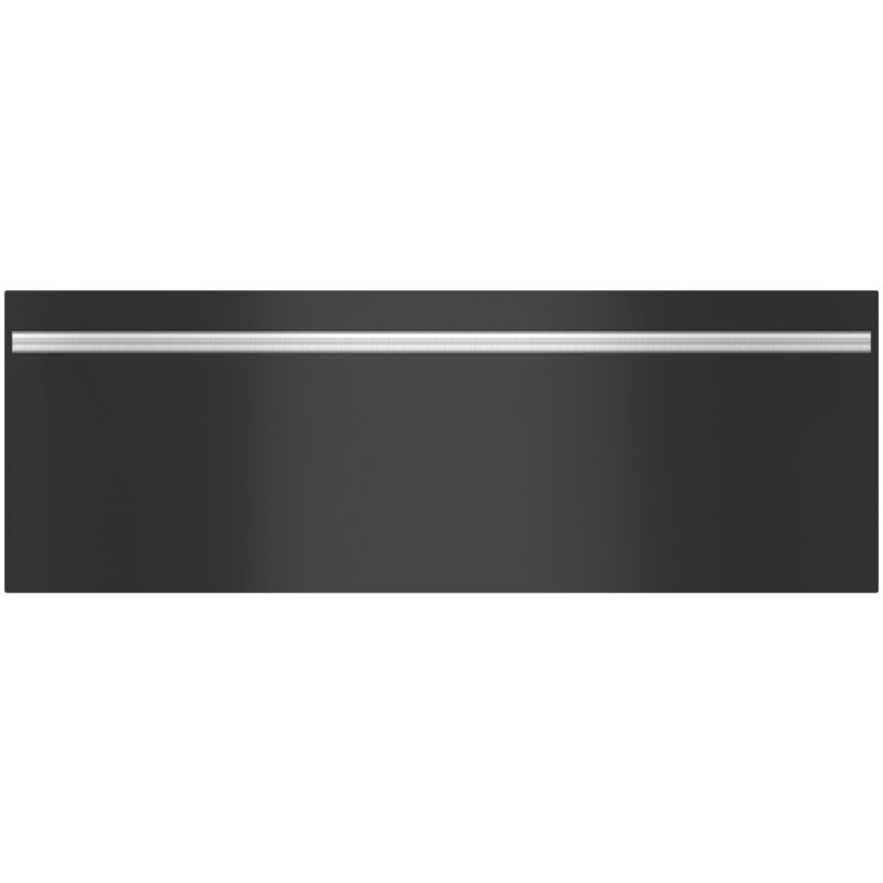 Wolf 30 in. M Series Contemporary Black Glass Warming Drawer Front Panel with Tubular Handle, , hires