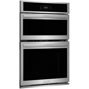 Frigidaire Gallery 27 in. 5.5 cu. ft. Steam Electric Microwave/Wall Oven Combo with True European Convection - Stainless Steel, Stainless Steel, hires