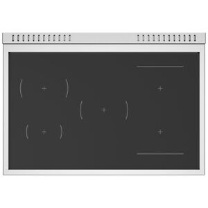 Bertazzoni Heritage Series 36 in. 5.7 cu. ft. Air-Fry Dual Convection Electric Range with 5 Induction Burners & Griddle - Stainless Steel, , hires