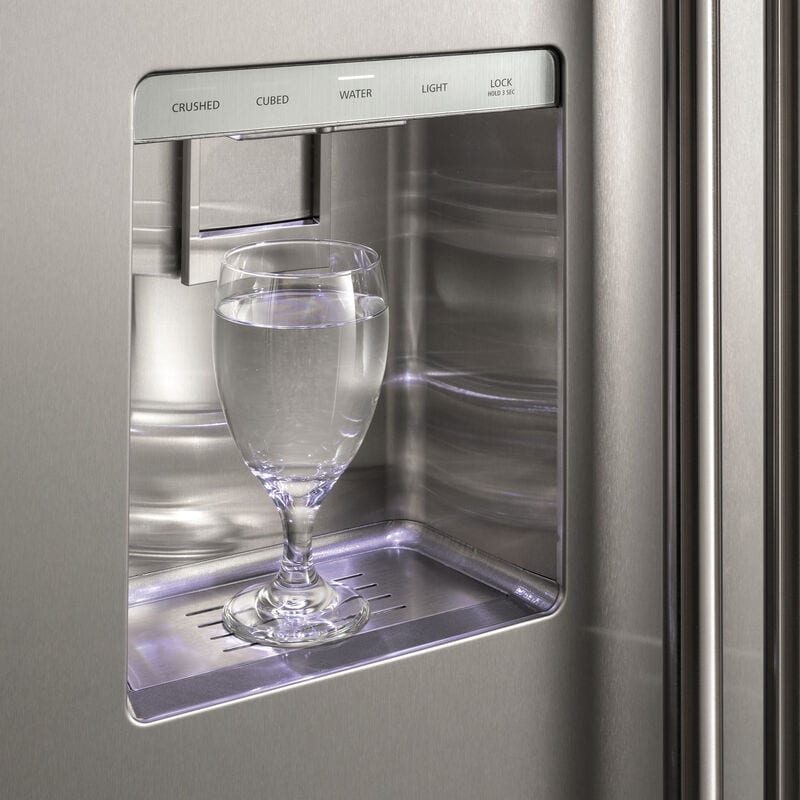 Monogram 42 in. 24.4 cu. ft. Built-In Smart Counter Depth Side by Side Refrigerator with Ice & Water Dispenser - Stainless Steel, , hires