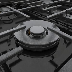 Bosch 800 Series 36 in. 3.7 cu. ft. True European Convection Dual Fuel Range with 6 Sealed Burners - Black Stainless Steel, , hires