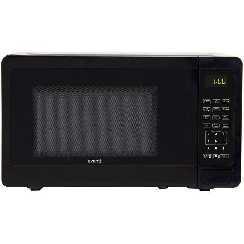 Avanti 18 in. 0.7 cu. ft. 700W Countertop Microwave - Black, Black, hires