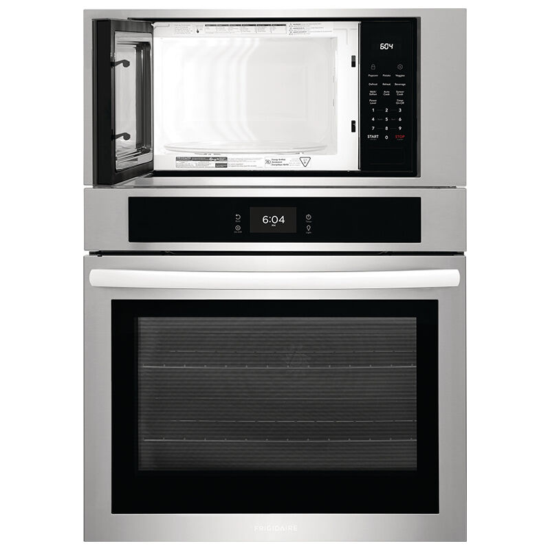 Frigidaire 30 in. 6.9 cu. ft. Electric Microwave/Wall Oven Combo with Standard Convection & Sensor Cooking - Stainless Steel, Stainless Steel, hires