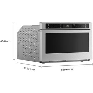 KitchenAid 24 in. 1.3 cu. ft. 950W Drawer Microwave with Sensor Cooking - Stainless Steel with PrintShield Finish, , hires