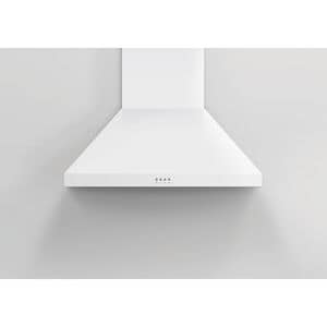 Fisher & Paykel Series 7 30 in. Convertible Chimney Style Range Hood with 600 CFM, 3 Fan Speeds & 2 LED Lights - White, , hires