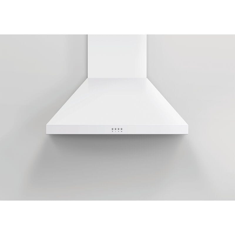 Fisher & Paykel Series 7 30 in. Convertible Chimney Style Range Hood with 600 CFM, 3 Fan Speeds & 2 LED Lights - White, , hires