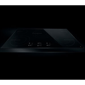 JennAir Oblivian Glass 30 in. 4-Burner Electric Cooktop with Simmer Burner & Power Burner - Stainless Steel, , hires