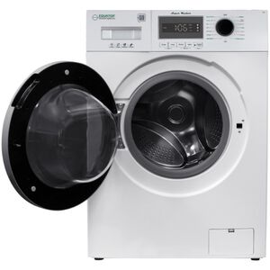 Equator Compact 24 in. 1.57 cu. ft. Stackable Front Load Washer with Pet & Sanitize Cycle - White, , hires