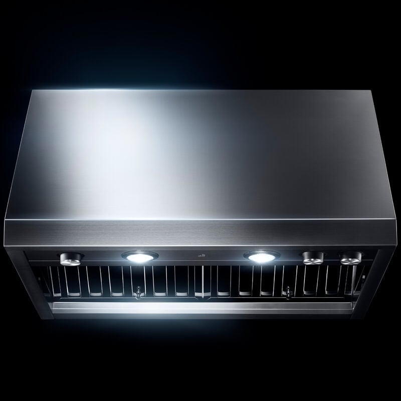 JennAir Pro-Style 30 in. Ducted Canopy Pro Style Style Range Hood with 600 CFM, 4 Fan Speeds & 2 Halogen Lights - Stainless Steel, , hires