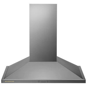 LG Signature 30 in. Smart Ducted Chimney Style Range Hood with 600 CFM, 5 Fan Speeds & 2 LED Lights - Stainless Steel, , hires