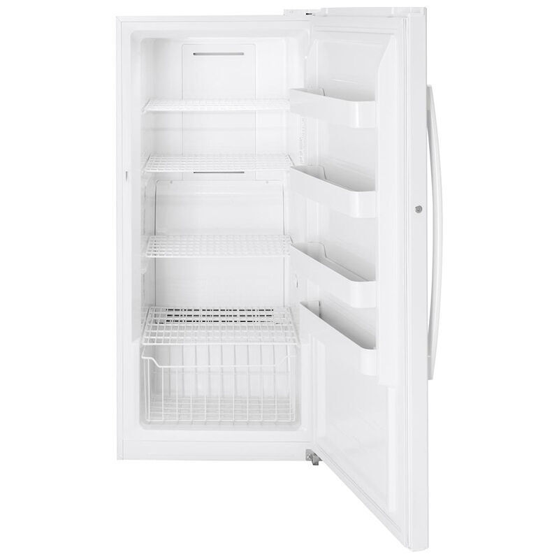 GE 28 in. 14.1 cu. ft. Garage-Ready Upright Freezer with Adjustable Shelves - White, , hires