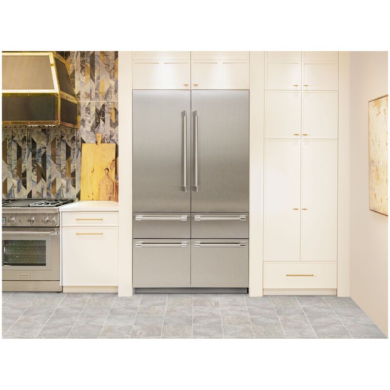 Thermador Freedom Collection 48 in. 26.8 cu. ft. Built-In Smart Counter Depth 6-Door French Door Refrigerator with Internal Water Dispenser - Stainless Steel, , hires