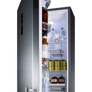 Summit 24 in. 11.7 cu. ft. Counter Depth Left-Hinged Bottom Freezer Refrigerator with Ice Maker - Stainless Steel, , hires