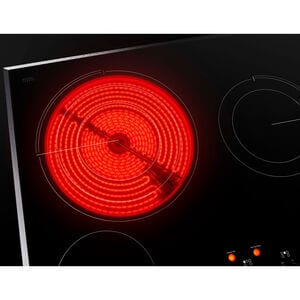 JennAir Oblivian Glass 30 in. 4-Burner Electric Cooktop with Simmer Burner & Power Burner - Stainless Steel, , hires